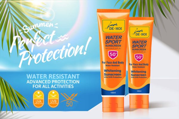 🌞 De-Hoi Water-Resistant Whitening & Moisturizer Sunblock Sunscreen | SPF 50+ | Face & Body - Mayari Super Store