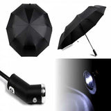 🌂 Portable Black Aluminium Umbrella – Compact & Weather-Resistant