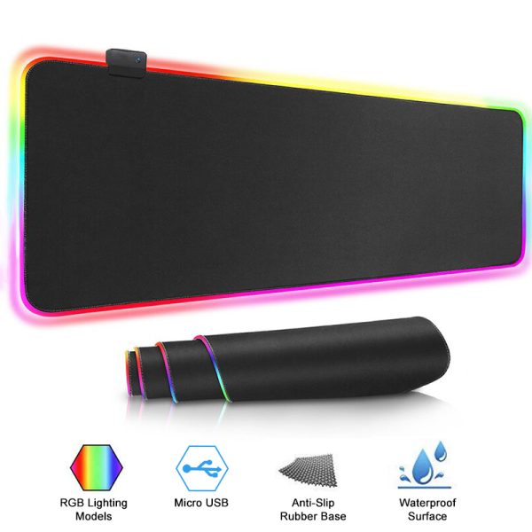🎮 RGB Gaming Mouse Pad with RGB Lights | Extended Size, Non-Slip & Waterproof Mayari Super Store