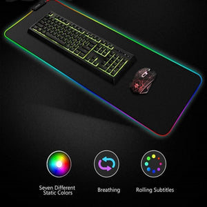 🎮 RGB Gaming Mouse Pad with RGB Lights | Extended Size, Non-Slip & Waterproof Mayari Super Store