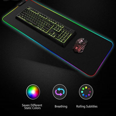 🎮 RGB Gaming Mouse Pad with RGB Lights | Extended Size, Non-Slip & Waterproof - Mayari Super Store