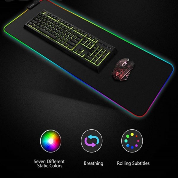 🎮 RGB Gaming Mouse Pad with RGB Lights | Extended Size, Non-Slip & Waterproof Mayari Super Store