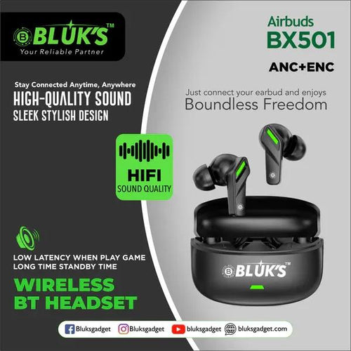 🎧 BX-501 AirBuds ANC & ENC | Next-Level Sound & Comfort