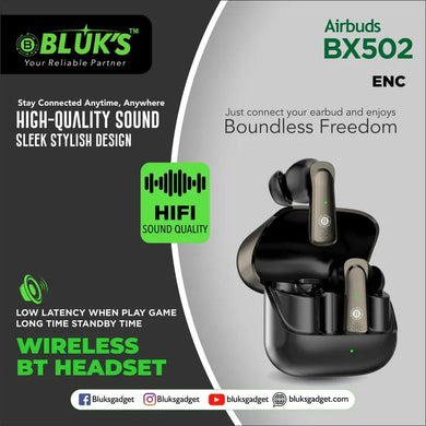 🎧 BX-502 AirBuds ENC | Superior Sound with ENC Technology