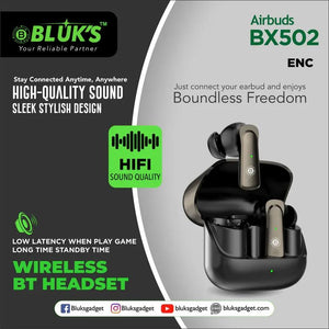 🎧 BX-502 AirBuds ENC | Superior Sound with ENC Technology