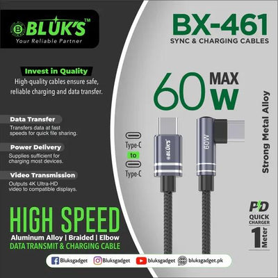 ⚡ BX-461 – 60W Max Sync & Charging Cable (Type-C) - Mayari Super Store
