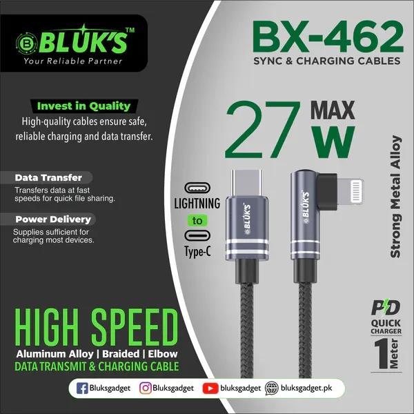 ⚡ BX-462 – 27W Max Sync & Charging Cable (iPhone)