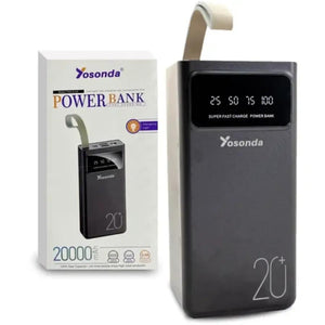 ⚡ Fast Charging Power Bank – 20000 mAh | Charge 3 Devices Simultaneously