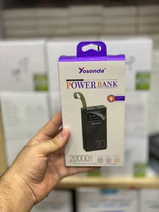 ⚡ Fast Charging Power Bank – 20000 mAh | Charge 3 Devices Simultaneously