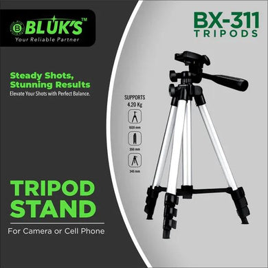 📸 BX-370 Extra Long 1700mm Selfie Stick & Tripod Stand