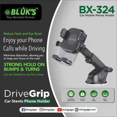 📱 BX-324 Car Mobile Phone Holder – Black