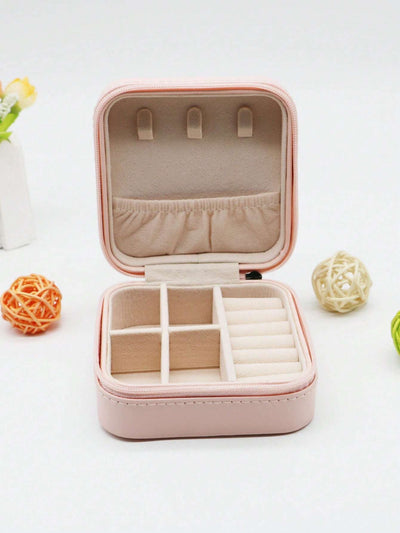 💎 Leather Jewelry Storage Box – Compact Travel Organizer - Mayari Super Store