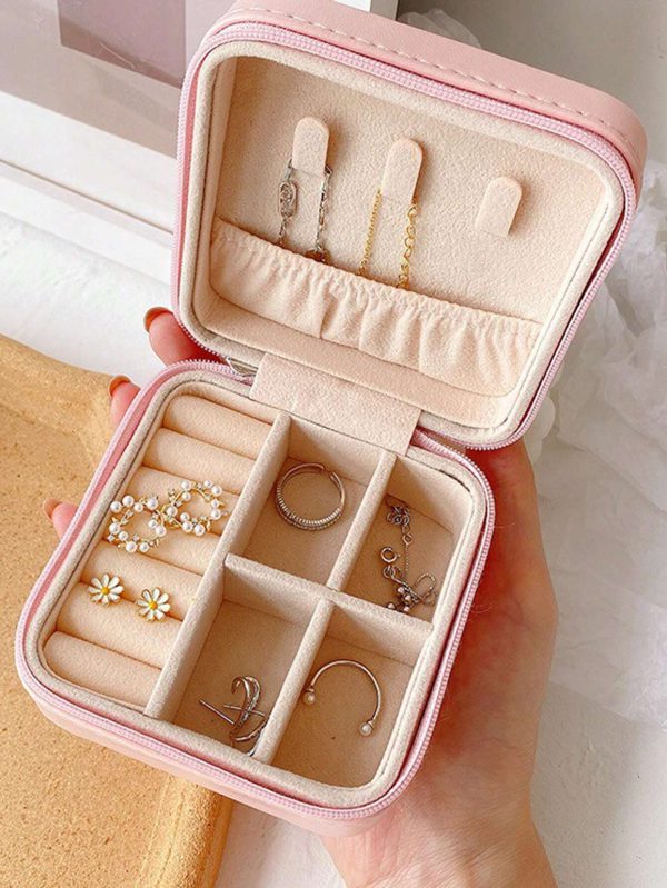 💎 Leather Jewelry Storage Box – Compact Travel Organizer Mayari Super Store