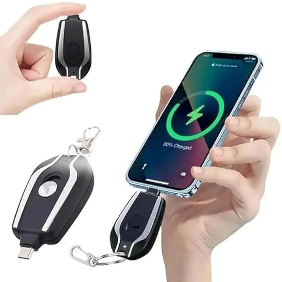 🔋 Keychain Power Bank – Compact & Portable Charging On-the-Go
