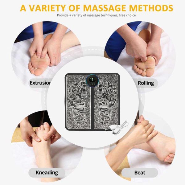 EMS Foot Massager Mat – USB Rechargeable Smart Acupuncture Foot Pad - Mayari Super Store