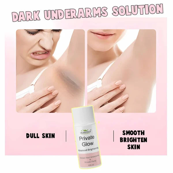 🌸 Organa Touch Fresh & Natural Underarm Whitening Cream – Private Glow (Advanced Brightening) 100ml