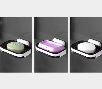 🧼 Wall Mounted Soap Holder with Draining Tray (Random Color) - Mayari Super Store