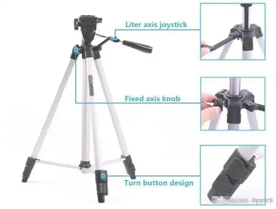 📸 5 Feet 330 Big Tripod Mobile & DSLR Stand – Capture Like a Pro 📸 - Mayari Super Store