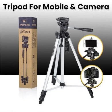 📸 5 Feet 330 Big Tripod Mobile & DSLR Stand – Capture Like a Pro 📸 Mayari Super Store