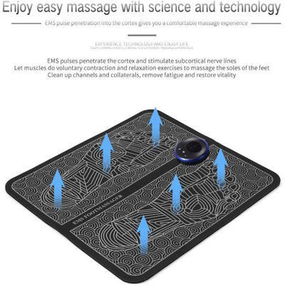 EMS Foot Massager Mat – USB Rechargeable Smart Acupuncture Foot Pad - Mayari Super Store