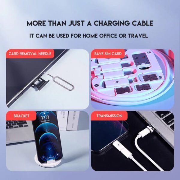 🔌 5 in 1 Multifunctional Portable Data Cable Storage Set Mayari Super Store
