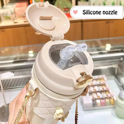 🐇💧 500ml Cute Rabbit Ear Water Bottle – Adorable, Safe & Portable! 💧🐇 - Mayari Super Store