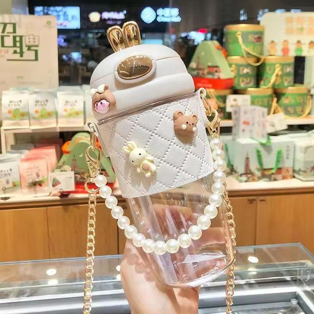 🐇💧 500ml Cute Rabbit Ear Water Bottle – Adorable, Safe & Portable! 💧🐇 - Mayari Super Store