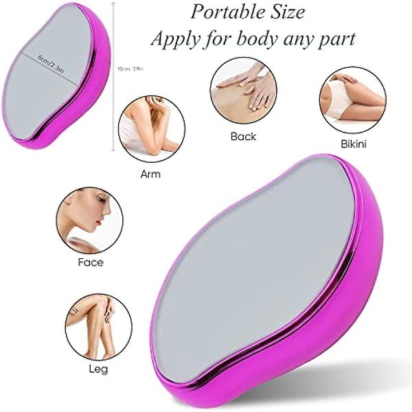 Crystal Hair Remover – Portable Painless Hair Removal Tool (Reusable & Washable) - Mayari Super Store