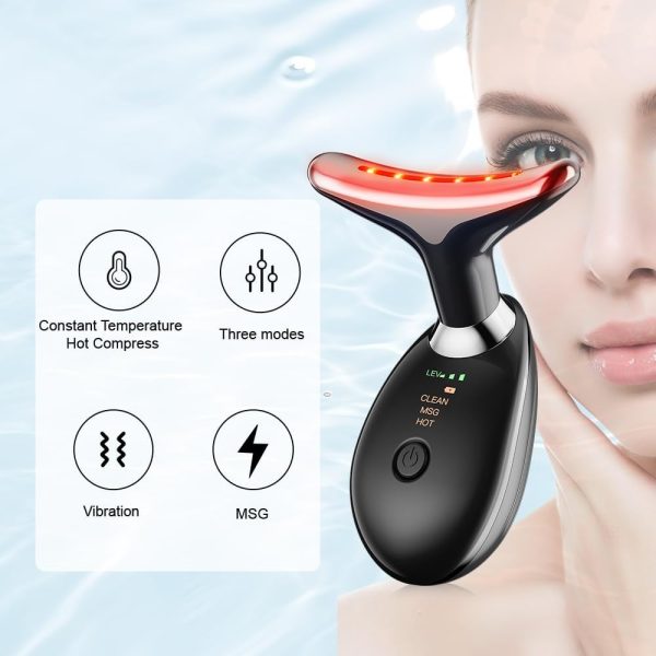 🌟 Face Lifting & EMS Facial Massager – Microcurrent + LED Red Light Therapy | Anti-Wrinkle Skin Tightening Device