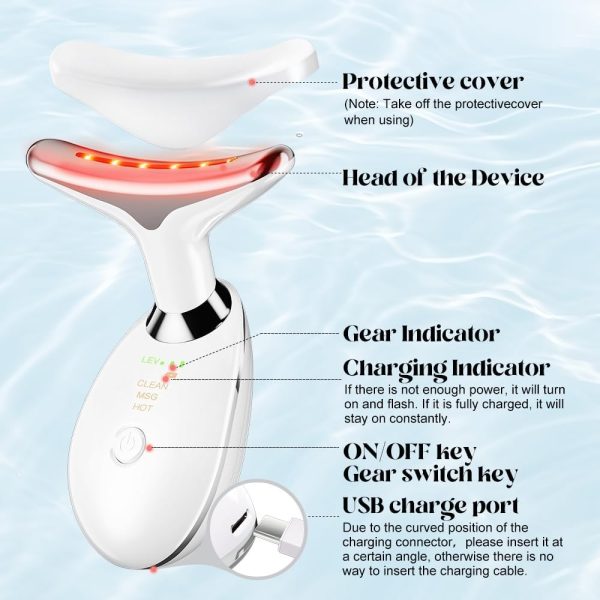 🌟 Face Lifting & EMS Facial Massager – Microcurrent + LED Red Light Therapy | Anti-Wrinkle Skin Tightening Device