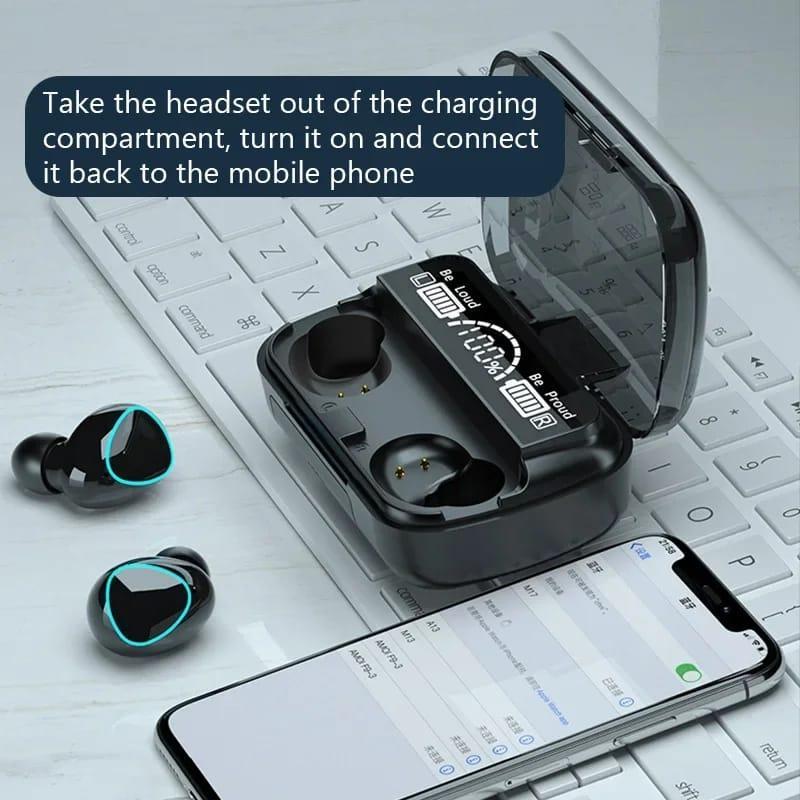 🎧 M10 Wireless Bluetooth Earbuds | Compact & Stylish