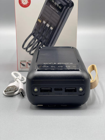☀️ Solar Power Bank – 50000 mAh with Built-in 4 Charging Cables - Mayari Super Store