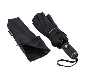 ☔ Weather-Resistant Black Fiberglass Umbrella – Compact & Portable