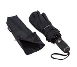 ☔ Weather-Resistant Black Fiberglass Umbrella – Compact & Portable