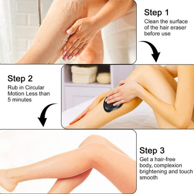 Crystal Hair Remover – Portable Painless Hair Removal Tool (Reusable & Washable) - Mayari Super Store