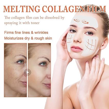 🌸 Collagen Dissolving Mask for Korean Glass Skin – Instant Collagen Filler Facial Masque - Mayari Super Store