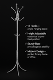 🧥 Steel Coat Hanger Stand – Multi-Purpose Organizer