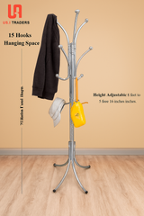 🧥 Steel Coat Hanger Stand – Multi-Purpose Organizer