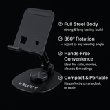 📱 BX-320 Table Stand – Full Steel Body & 360° Rotation