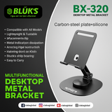 📱 BX-320 Table Stand – Full Steel Body & 360° Rotation