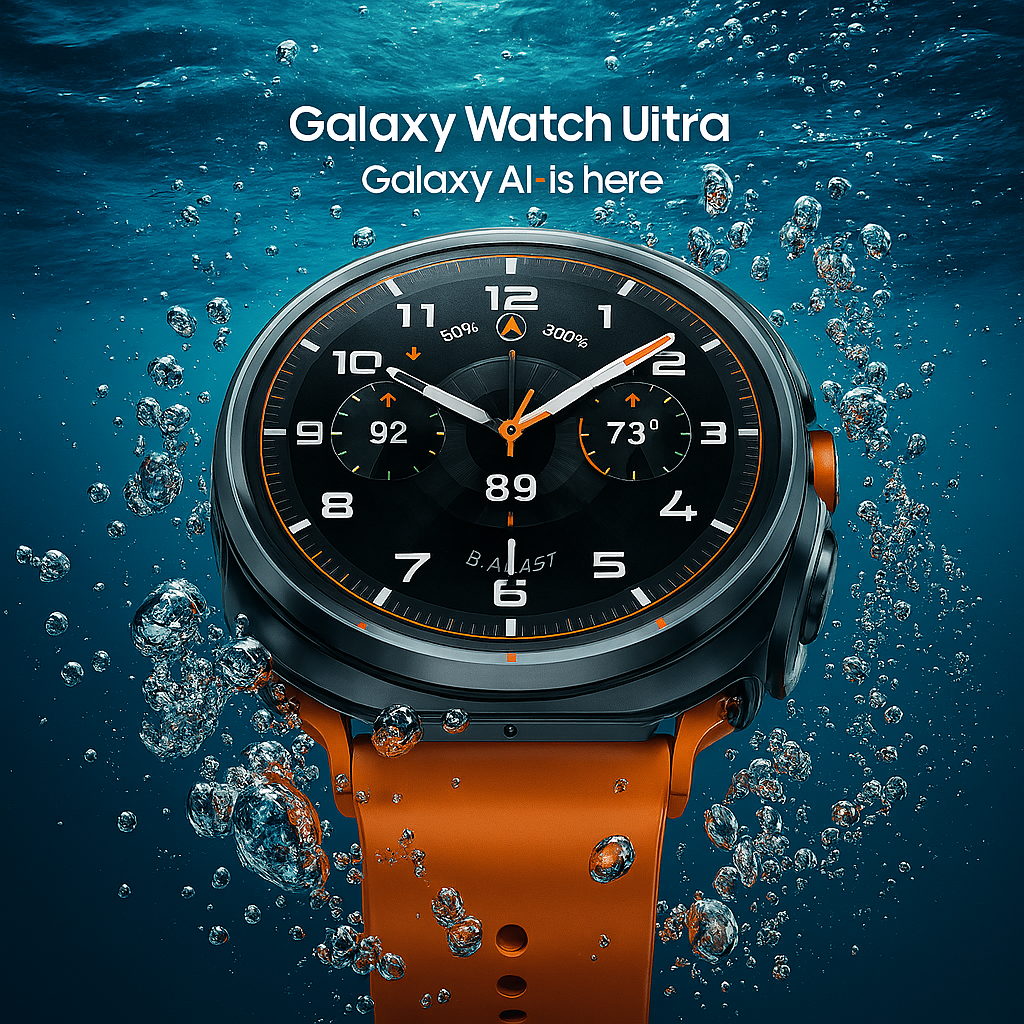 ⌚ JS Watch 7 Ultra AMOLED Watch – Water Resistant