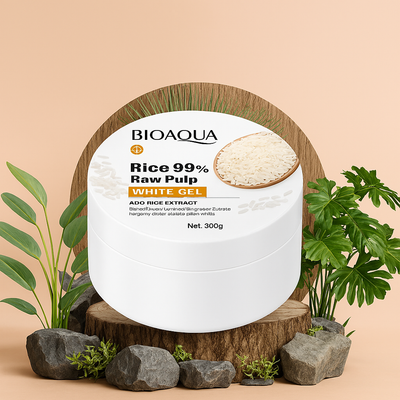 🌿 Bioaqua Rice Raw Pulp White Gel – Pimple Removing & Skin Brightening - Mayari Super Store