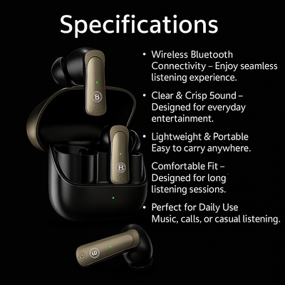 🎧 BX-502 AirBuds ENC | Superior Sound with ENC Technology - Mayari Super Store