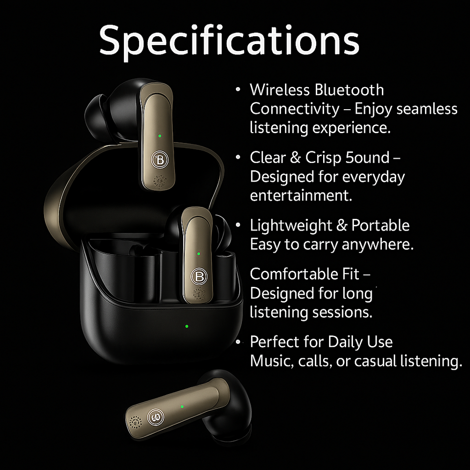 🎧 BX-502 AirBuds ENC | Superior Sound with ENC Technology