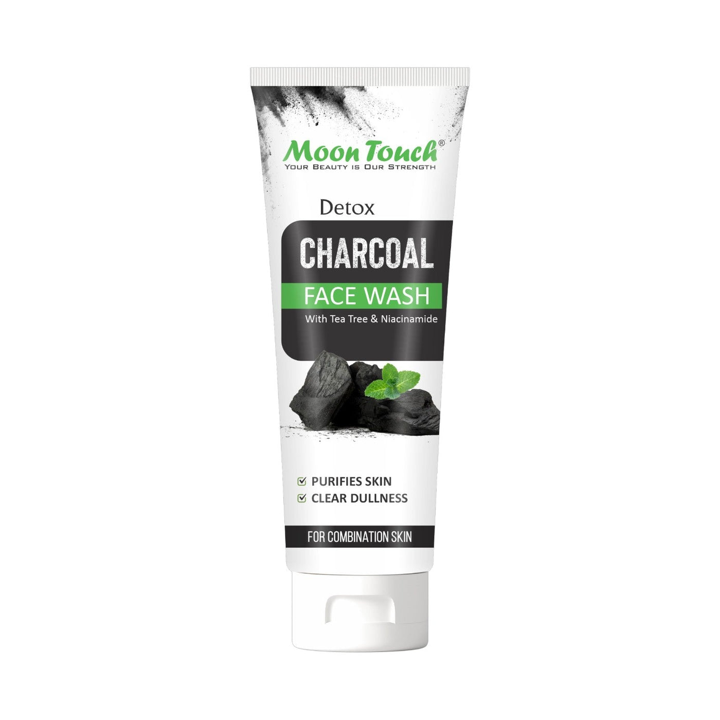 🌑 Moon Touch Creamy Charcoal Face Wash – 100ml | Deep Cleanse & Hydration - Mayari Super Store