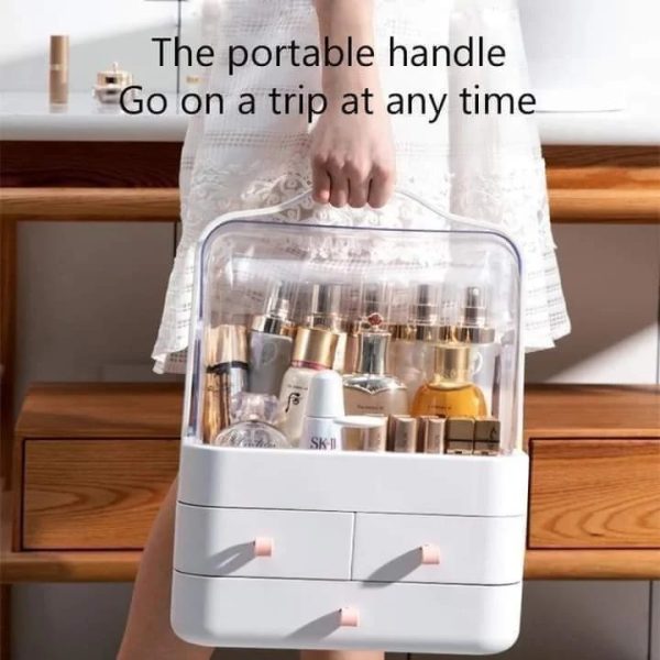 Multi-functional Acrylic Cosmetic Organizer with Multiple Drawers – Elegant Storage Solution for Makeup & Skincare