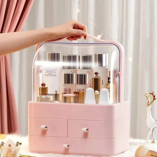 Multi-functional Acrylic Cosmetic Organizer with Multiple Drawers – Elegant Storage Solution for Makeup & Skincare