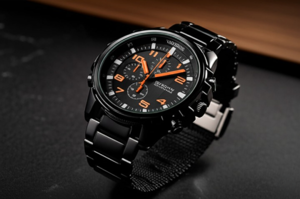 ⌚ Stainless Steel Men’s Watch – Waterproof, Sporty Design (With Box) Mayari Super Store