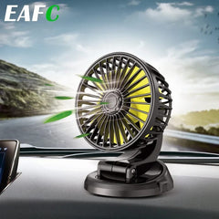 ❄️ Portable Car Cooling Fan | Multi-Angle Rotatable | USB Powered