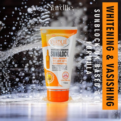 🌞 Yardlie Professional SPF 60 Whitening & Vanishing Sunblock – 150ml - Mayari Super Store